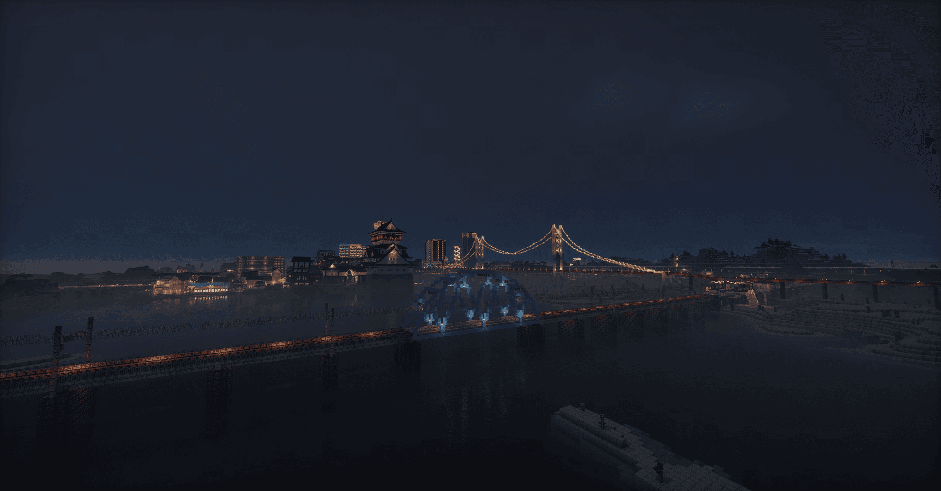 Katsuta_Minamoto建设中的北陆城市与有轨电车夜景