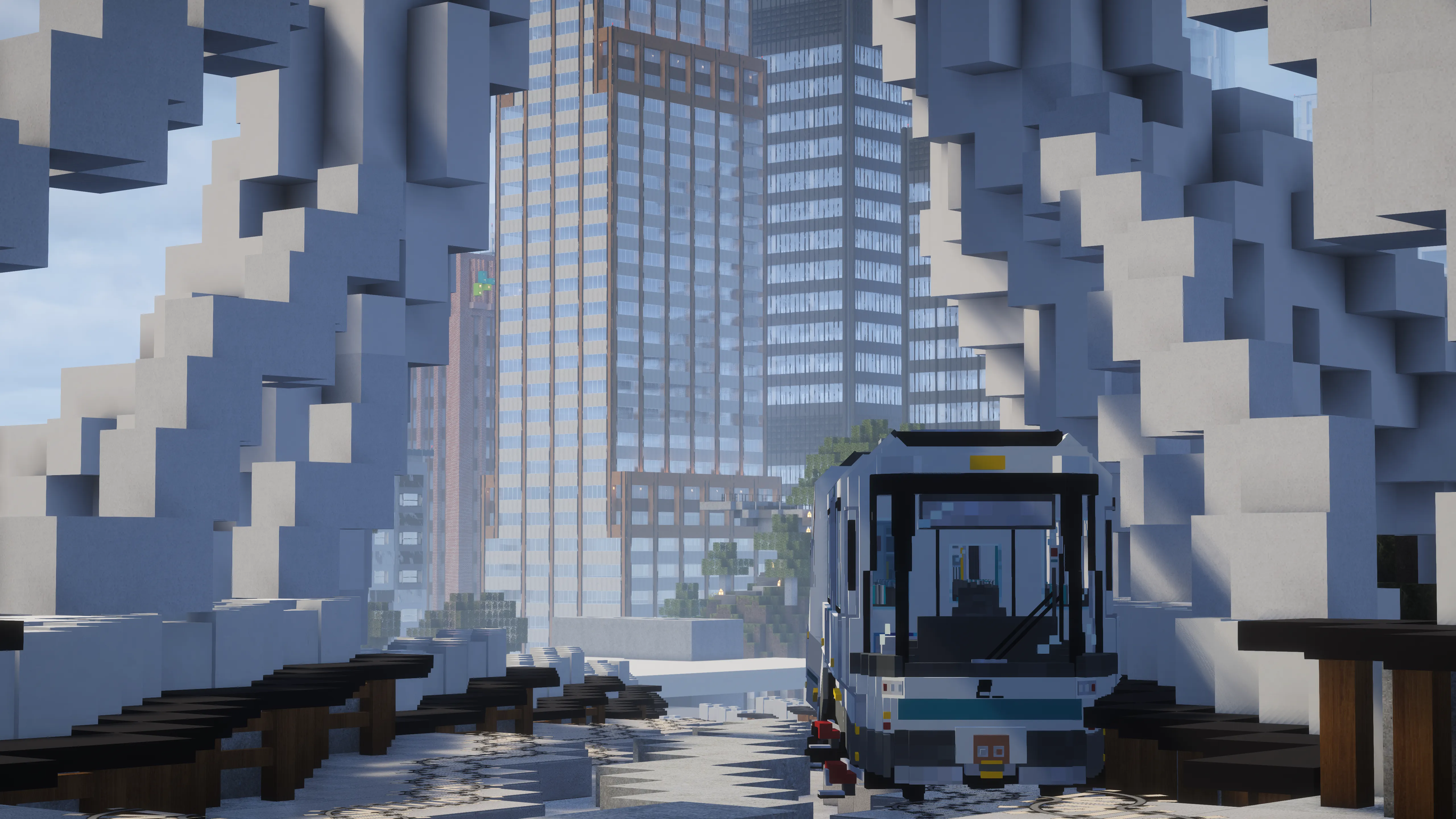 A city railway and train in the SURcentral rebuild plan